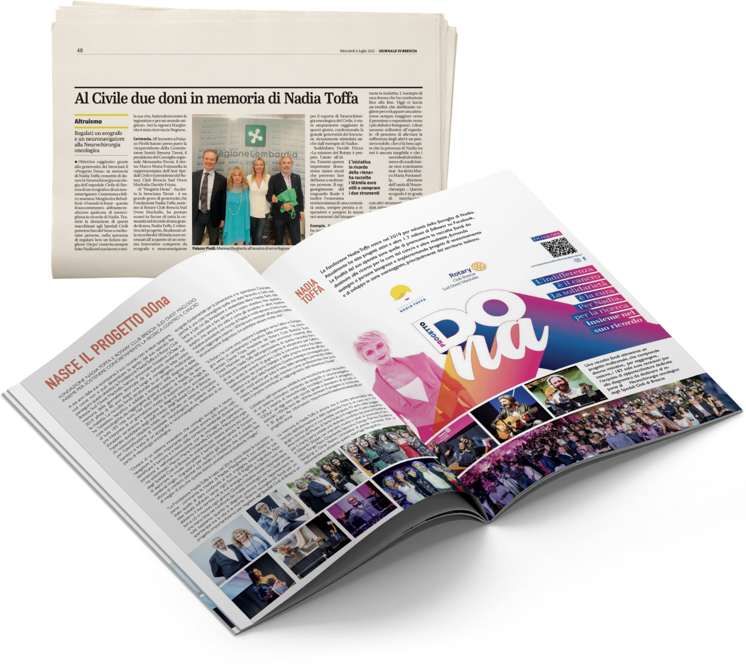 Rassegna stampa — Giornale di Brescia e magazine DONA