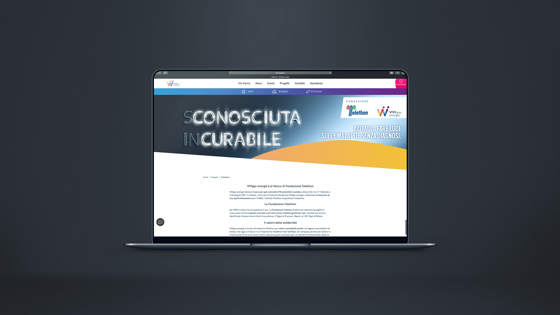 VIVIgas energia – Telethon