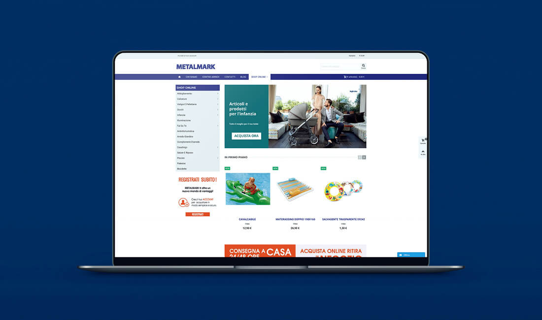 Gruppo WISE firma il nuovo e-commerce di Metalmark,  insegna leader nel commercio al dettaglio