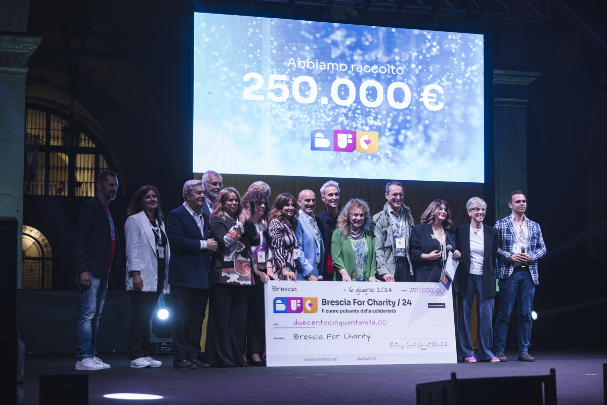 Brescia For Charity: solidarity objective achieved. Donations collected were 250 thousand euros