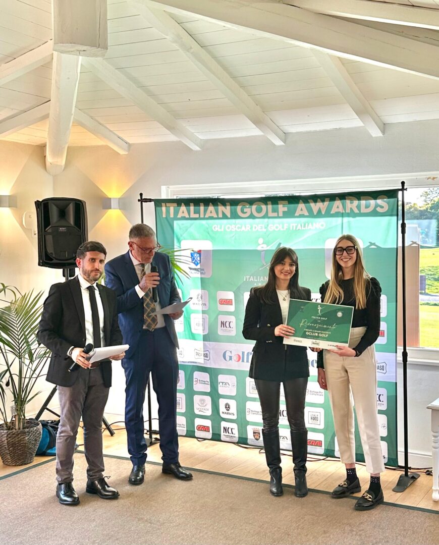 Il circuito GClub di WISE Golf premiato agli Italian Golf Awards come Miglior Circuito categoria Brand Esclusivi